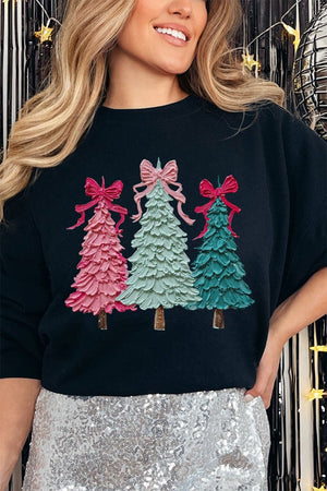 The Painted Trio Trees Heavy Blend Crew Sweatshirt - Wholesale Accessory Market