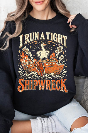 Tight Shipwreck Goose Heavy Blend Crew Sweatshirt - Wholesale Accessory Market