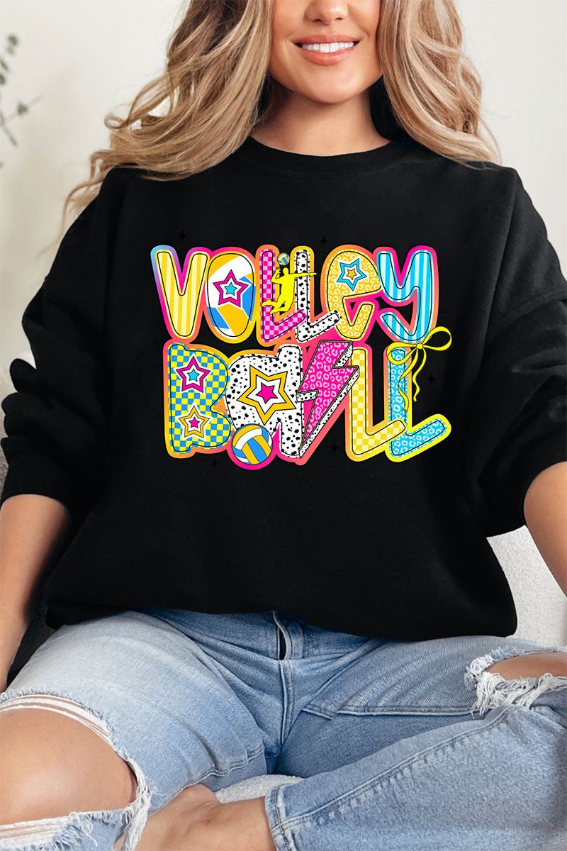 Vibrant Volleyball Heavy Blend Crew Sweatshirt - Wholesale Accessory Market