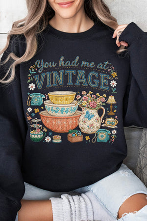 Vintage Threaded Treasures Heavy Blend Crew Sweatshirt - Wholesale Accessory Market