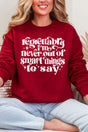 Never Out Of Smart Things Heavy Blend Crew Sweatshirt - Wholesale Accessory Market