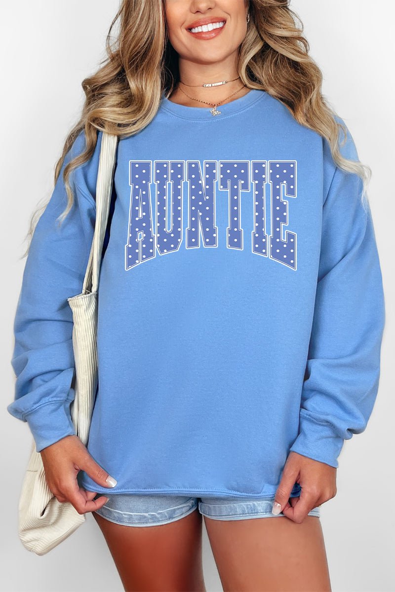 Blue Dot Auntie Heavy Blend Crew Sweatshirt - Wholesale Accessory Market