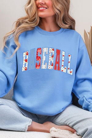 Stitched In Tradition Baseball Heavy Blend Crew Sweatshirt - Wholesale Accessory Market