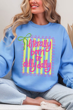 Swirls & Stripes Dilly Dally Heavy Blend Crew Sweatshirt - Wholesale Accessory Market