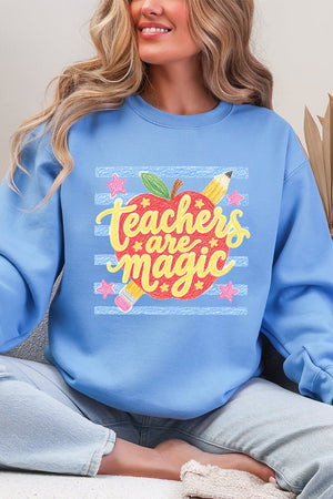 Teachers Are Magic Sketch Heavy Blend Crew Sweatshirt - Wholesale Accessory Market