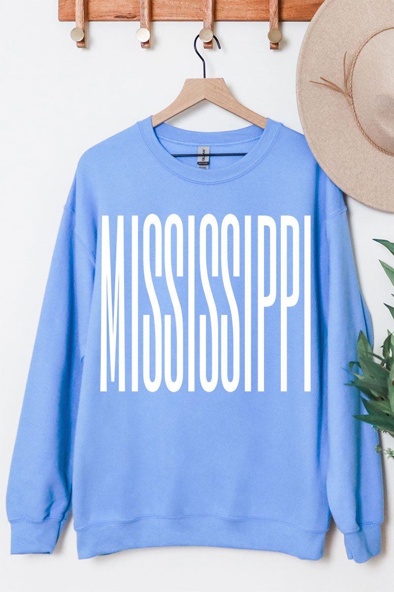 Varsity Mississippi Heavy Blend Crew Sweatshirt - Wholesale Accessory Market