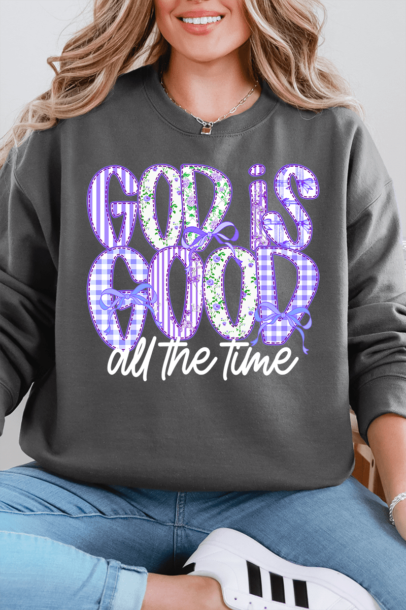 Coquette God Is Good Heavy Blend Crew Sweatshirt - Wholesale Accessory Market