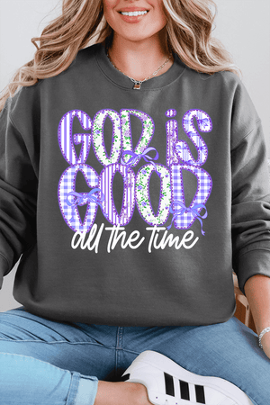 Coquette God Is Good Heavy Blend Crew Sweatshirt - Wholesale Accessory Market