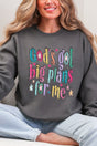 Distressed Big Plans For Me Heavy Blend Crew Sweatshirt - Wholesale Accessory Market