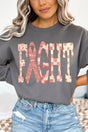 Pink Patterned Fight Heavy Blend Crew Sweatshirt - Wholesale Accessory Market