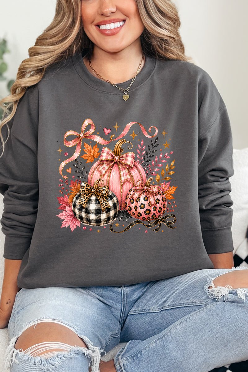 Pretty In Pumpkin Heavy Blend Crew Sweatshirt - Wholesale Accessory Market