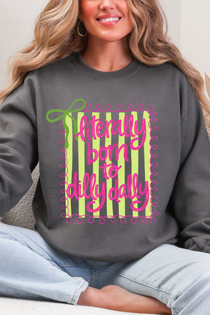 Swirls & Stripes Dilly Dally Heavy Blend Crew Sweatshirt - Wholesale Accessory Market