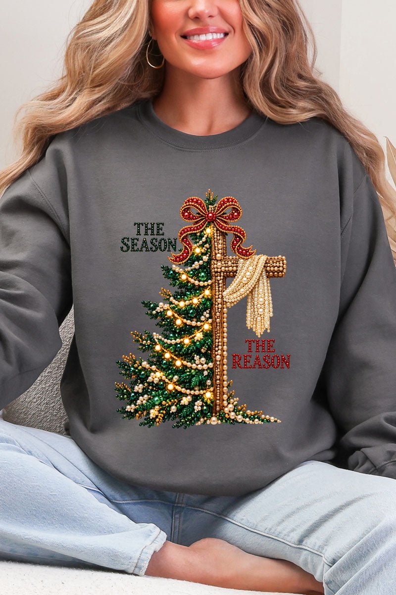 The Season The Reason Heavy Blend Crew Sweatshirt - Wholesale Accessory Market
