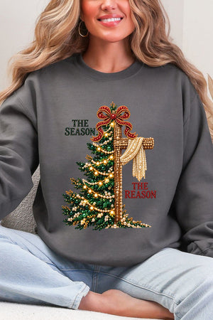 The Season The Reason Heavy Blend Crew Sweatshirt - Wholesale Accessory Market