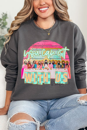 You Can Sit With Us Heavy Blend Crew Sweatshirt - Wholesale Accessory Market