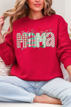 Candy Cane Lane Mama Heavy Blend Crew Sweatshirt - Wholesale Accessory Market