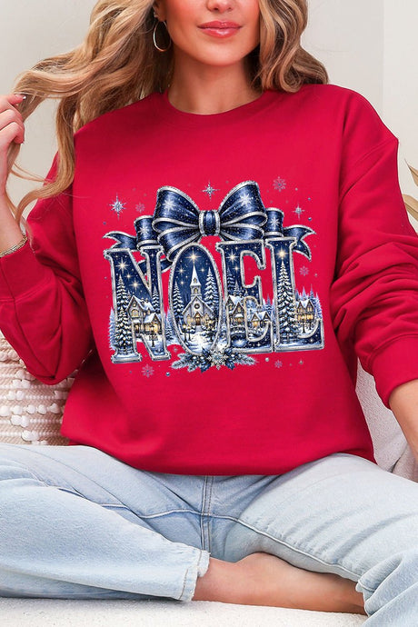 Starlit Noel Village Heavy Blend Crew Sweatshirt - Wholesale Accessory Market