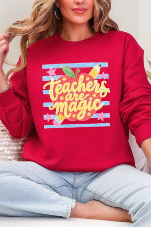Teachers Are Magic Sketch Heavy Blend Crew Sweatshirt - Wholesale Accessory Market