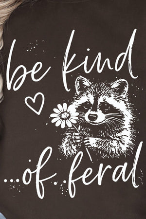 Be Kind Of Feral Raccoon Heavy Blend Crew Sweatshirt - Wholesale Accessory Market