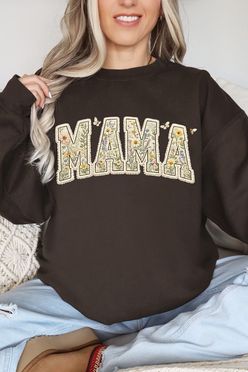 Buzzing Blooms Mama Heavy Blend Crew Sweatshirt - Wholesale Accessory Market