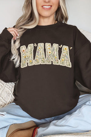 Buzzing Blooms Mama Heavy Blend Crew Sweatshirt - Wholesale Accessory Market