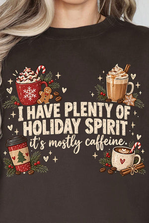 Caffeinated Holiday Spirit Heavy Blend Crew Sweatshirt - Wholesale Accessory Market