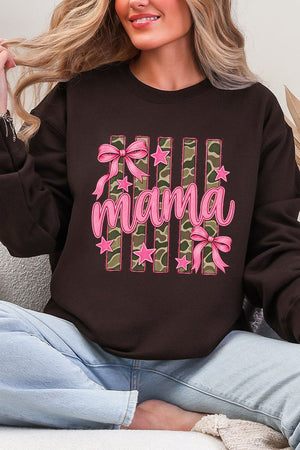 Camo Cutie Mama Heavy Blend Crew Sweatshirt - Wholesale Accessory Market