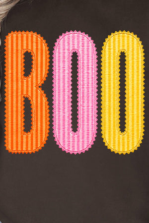 Candy Stripe Boo Heavy Blend Crew Sweatshirt - Wholesale Accessory Market