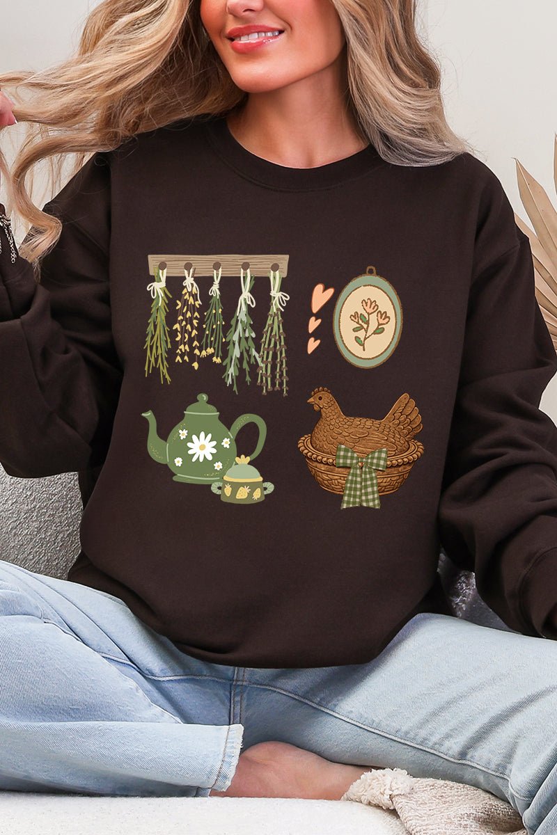 Herbs And Heirlooms Heavy - weight Crew Sweatshirt - Wholesale Accessory Market