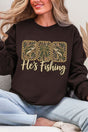 He's Fishing Heavy Blend Crew Sweatshirt - Wholesale Accessory Market