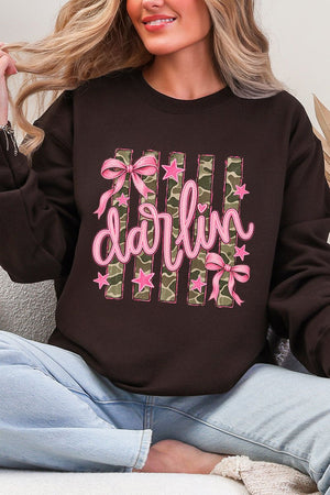 Pink Southern Darlin Heavy Blend Crew Sweatshirt - Wholesale Accessory Market