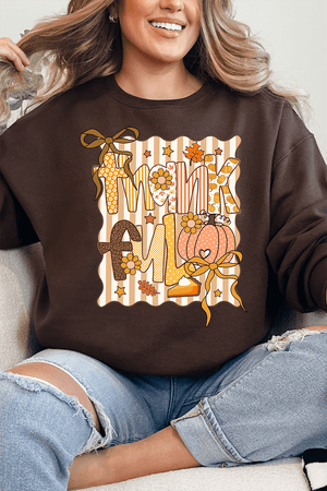 Thankful Doodle Coquette Heavy - weight Crew Sweatshirt - Wholesale Accessory Market