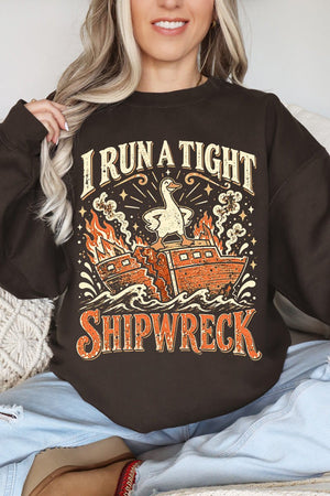 Tight Shipwreck Goose Heavy Blend Crew Sweatshirt - Wholesale Accessory Market