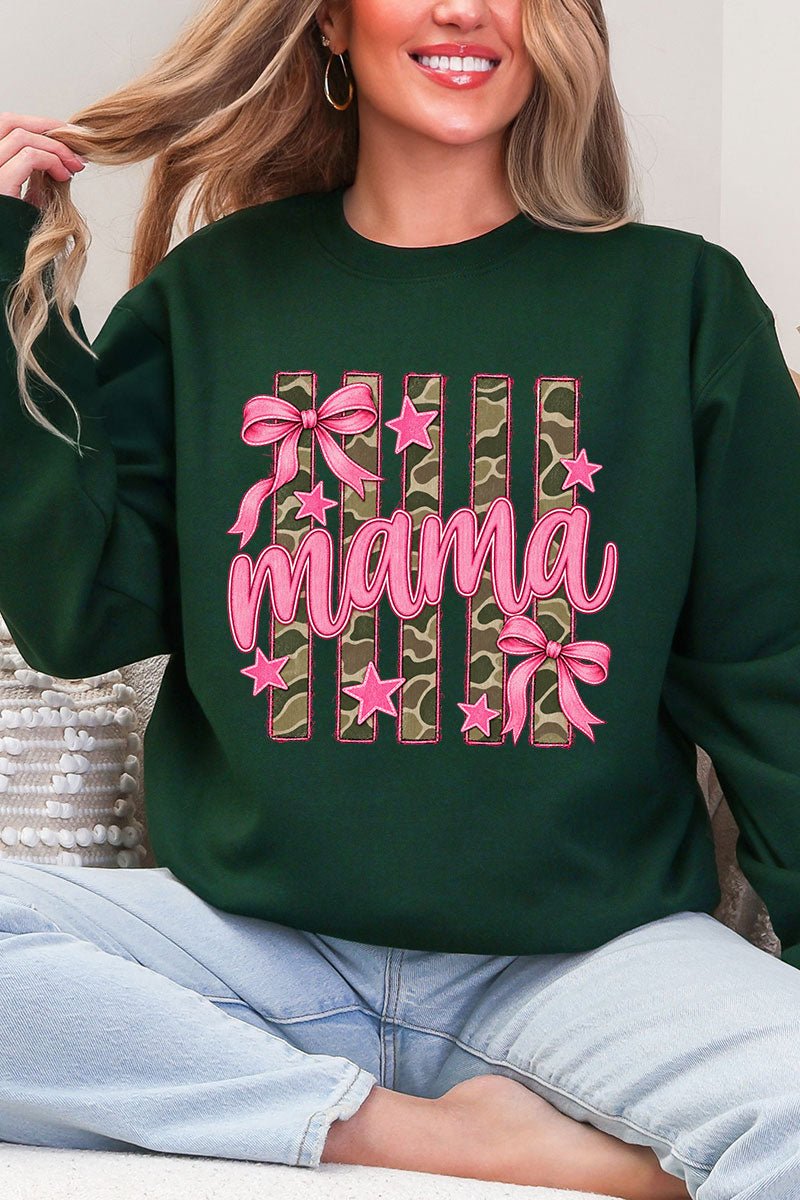 Camo Cutie Mama Heavy Blend Crew Sweatshirt - Wholesale Accessory Market
