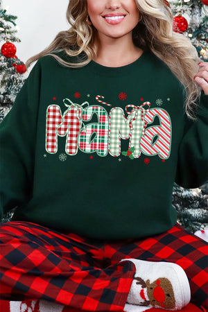 Candy Cane Lane Mama Heavy Blend Crew Sweatshirt - Wholesale Accessory Market