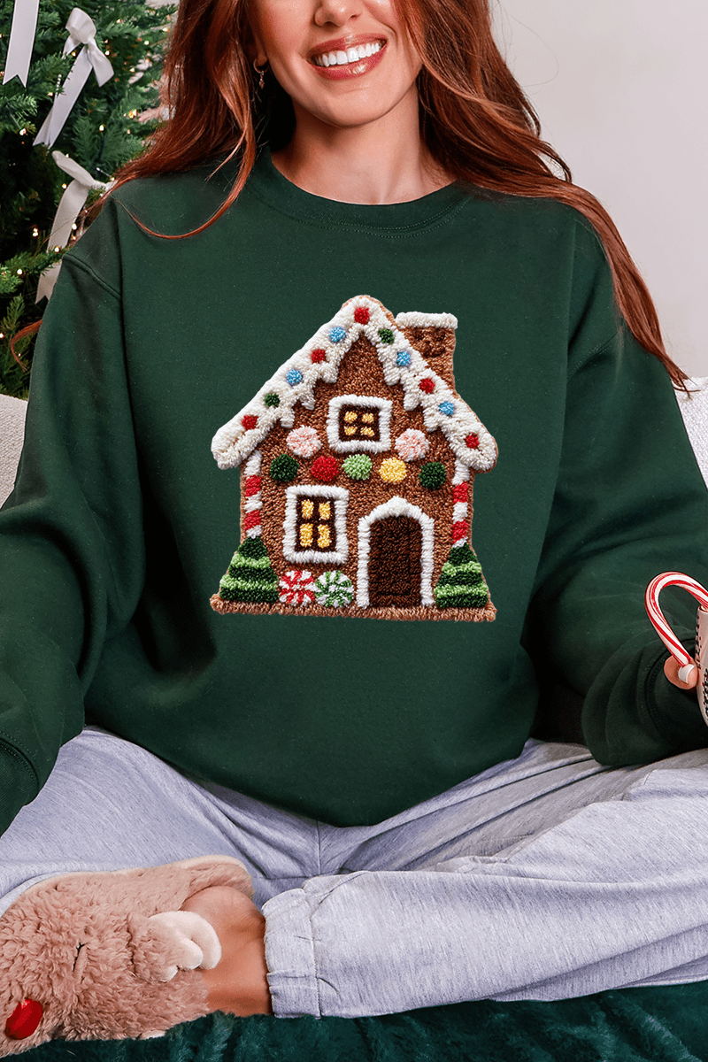 Faux Yarn Merry Manor Heavy Blend Crew Sweatshirt - Wholesale Accessory Market