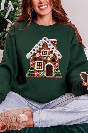 Faux Yarn Merry Manor Heavy Blend Crew Sweatshirt - Wholesale Accessory Market