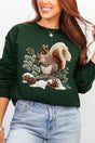 Faux Yarn Winter Squirrel Heavy Blend Crew Sweatshirt - Wholesale Accessory Market