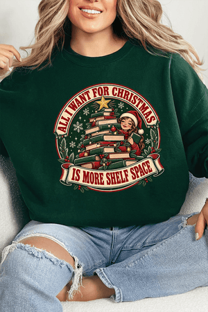 Shelf Space For Christmas Heavy Blend Crew Sweatshirt - Wholesale Accessory Market