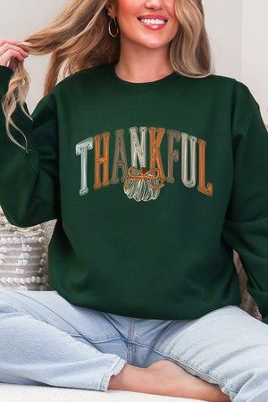 Thankful Sketch Heavy Blend Crew Sweatshirt - Wholesale Accessory Market