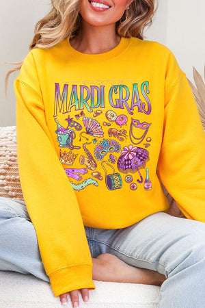Beads, Bows, and Bourbon St Heavy Blend Crew Sweatshirt - Wholesale Accessory Market