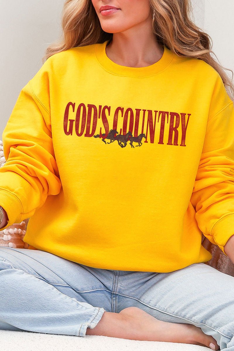 God's Country Heavy Blend Crew Sweatshirt - Wholesale Accessory Market