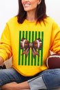 Green Varsity Bow Heavy Blend Crew Sweatshirt - Wholesale Accessory Market
