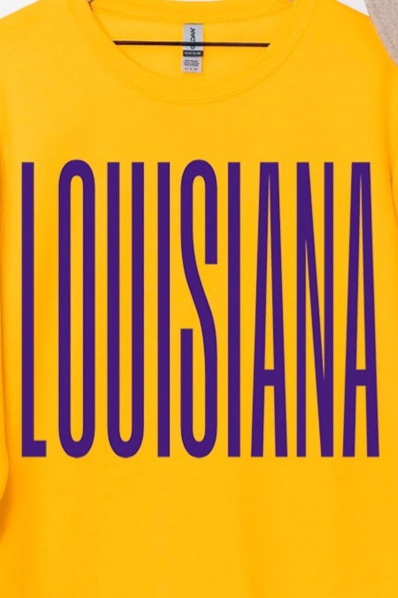 Varsity Louisiana Heavy Blend Crew Sweatshirt - Wholesale Accessory Market