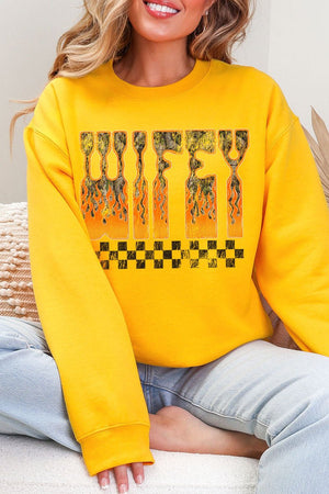 Wildfire Wifey Heavy Blend Crew Sweatshirt - Wholesale Accessory Market