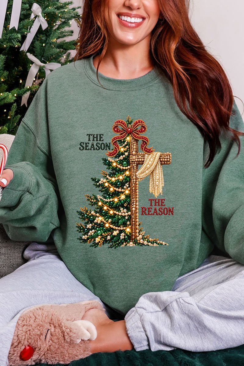 The Season The Reason Heavy Blend Crew Sweatshirt - Wholesale Accessory Market