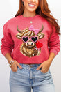 Faux Yarn Highland Romance Heavy Blend Crew Sweatshirt - Wholesale Accessory Market