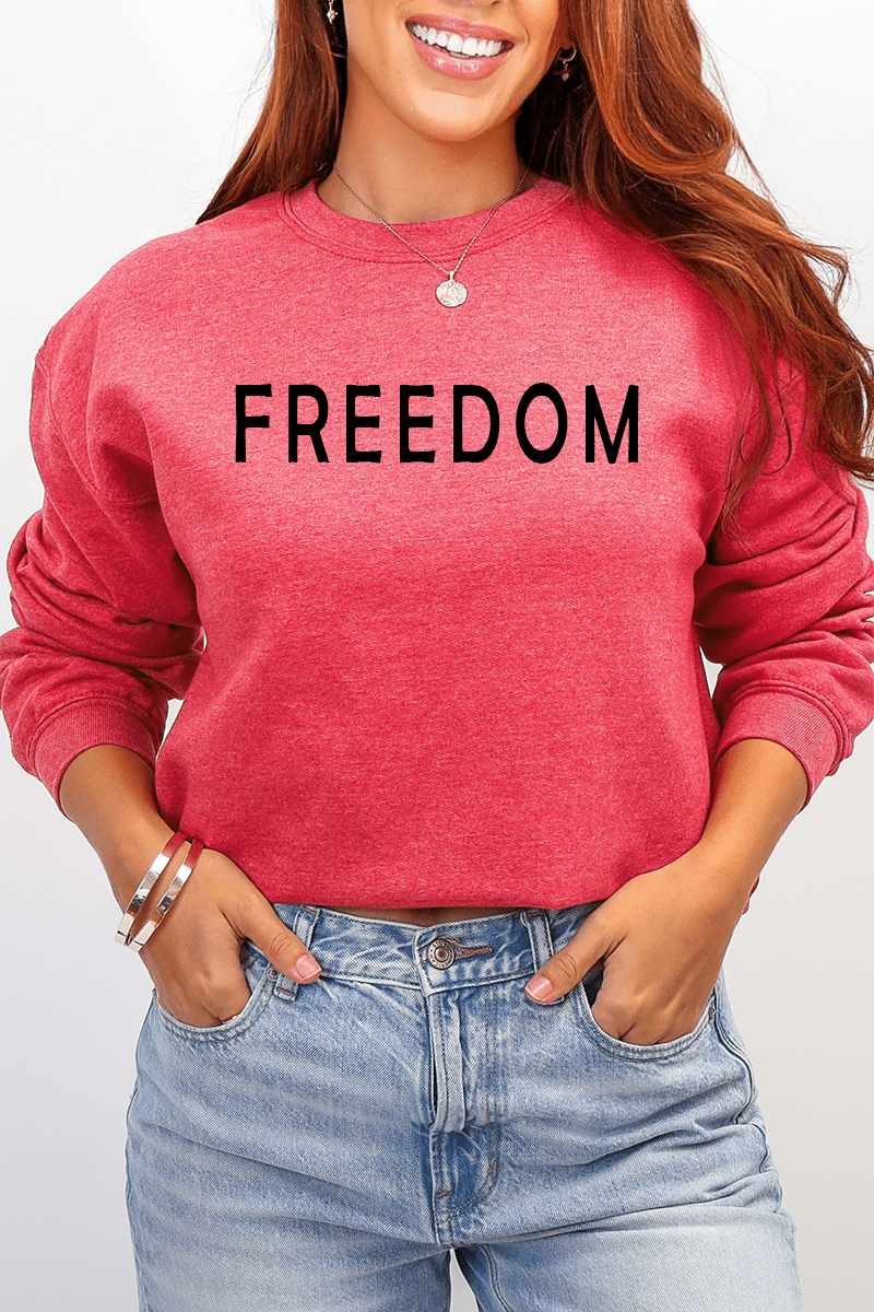 Freedom Heavy - weight Crew Sweatshirt - Wholesale Accessory Market
