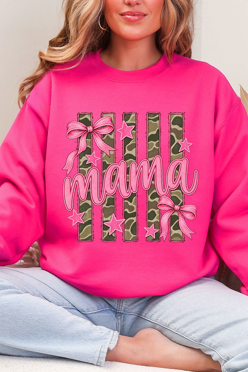 Camo Cutie Mama Heavy Blend Crew Sweatshirt - Wholesale Accessory Market
