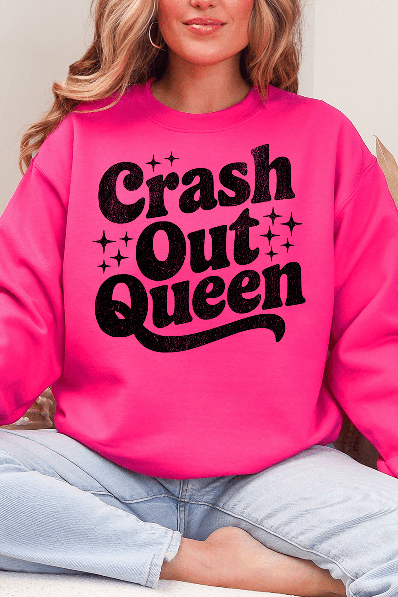 Crash Out Queen Heavy Blend Crew Sweatshirt - Wholesale Accessory Market